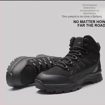 Χειμερινές Μπότες Χιονιού με Επένδυση Φλίς, Παχύτερη Μόνωση, Άνω Μέρος από Microfiber TPU Δερμάτινο, Αντιολισθητική Σόλα Καουτσούκ, Μεσαίο Ύψος