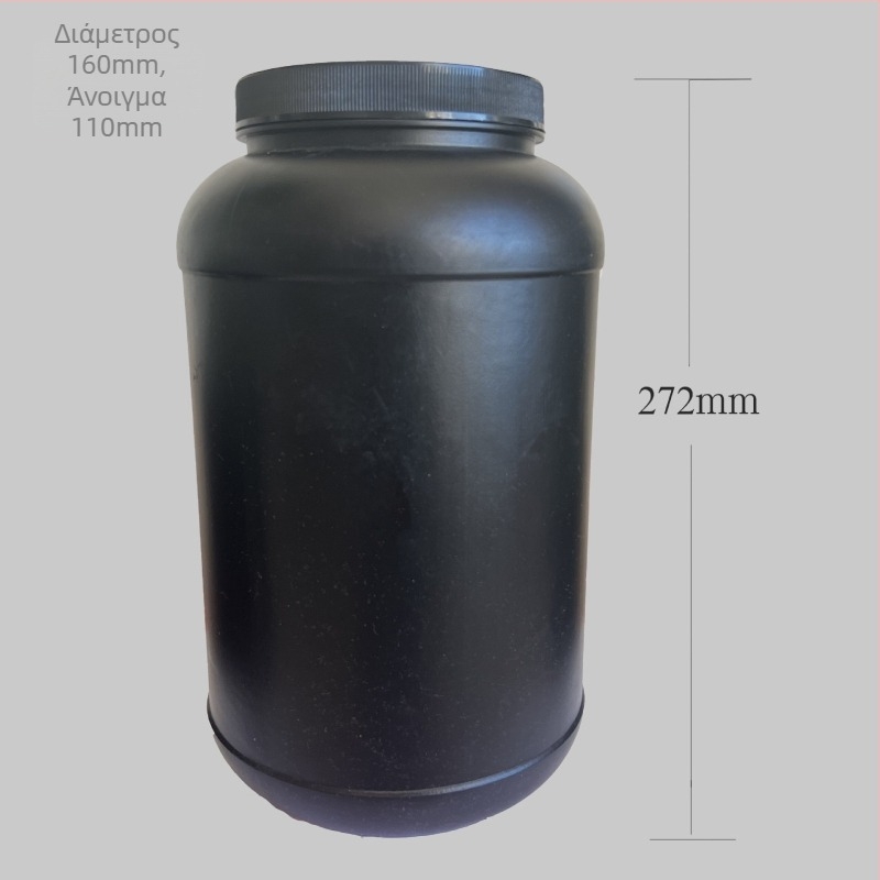 Δοχείο σκόνης από HDPE με βιδωτό καπάκι για γενική συσκευασία