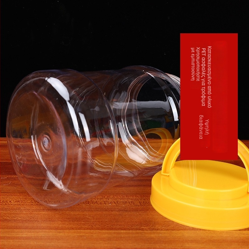 Μπουκάλι PET από πλαστικό για τρόφιμα, διαφανές, με καπάκι, πολλαπλών χρήσεων – Quanfa Plastic Industry