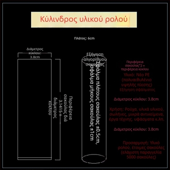PE μακρύς σωλήνας συσκευασίας – διαφανής κύλινδρος φιλμ με παχύ τοίχωμα για βιομηχανική χρήση