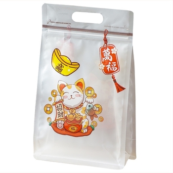 Ματ Stand-Up τσάντα με οκταγωνικό σφράγισμα για συσκευασίες τροφίμων, με νέο υλικό, διπλό στρώμα 20 silk, ημερήσια χωρητικότητα 600000, μάρκα Huas Plastic Packaging