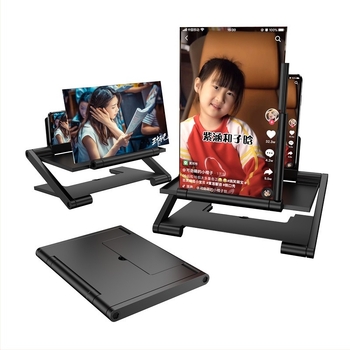 Στήριγμα για κινητό τηλέφωνο – οριζόντια και κάθετη υπερ-καθαρή μεγέθυνση, ABS πλαστικό, cyberpunk στυλ, τραβηχτός μηχανισμός τοποθέτησης