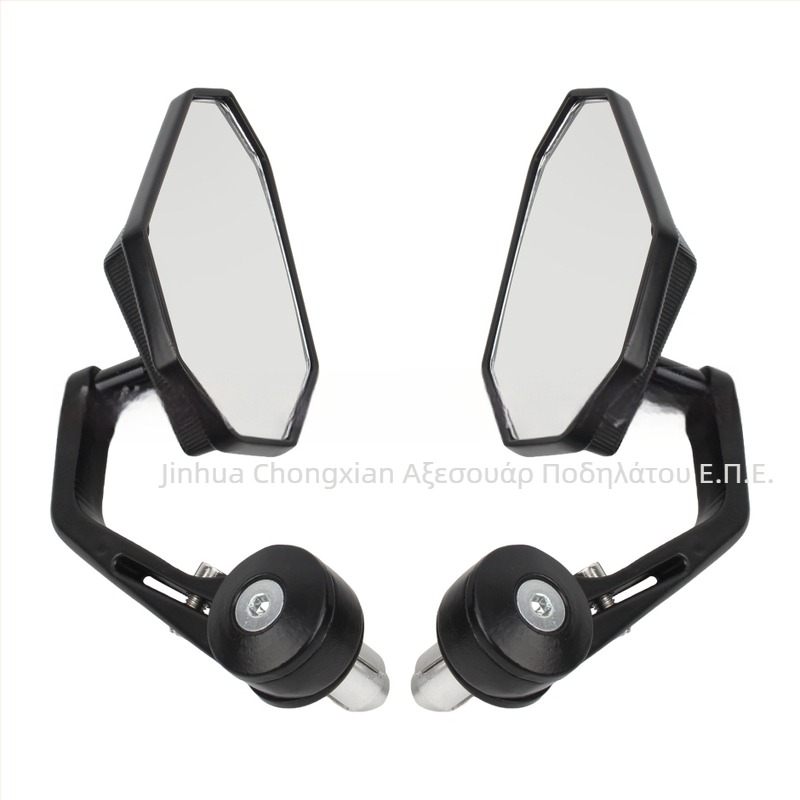 Καθρέπτης οπισθοπορίας μοτοσικλέτας - RM112, τετράγωνος καθρέπτης, ρυθμιζόμενος καμπύλος βραχίονας, καθολική εφαρμογή