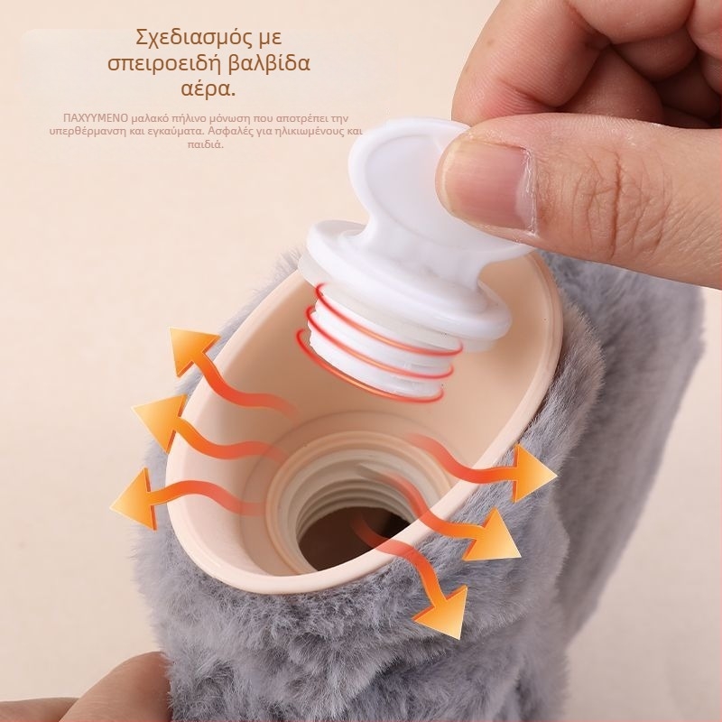 Μπουκάλι ζεστού νερού πλήρως γεμάτο, αυτοθερμαινόμενο, PVC, πολυεπίπεδη ρύθμιση θερμοκρασίας, κατάλληλο για χέρια, πόδια, λαιμό και πλάτη