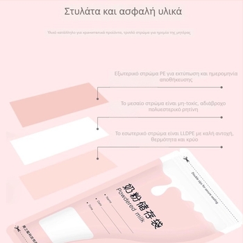 Κουτί Αποθήκευσης Γάλακτος σε Σκόνη, Φορητό, Μίας Χρήσης, Σφραγισμένο για Φρεσκάδα, Κατάλληλο για Νεογνά
