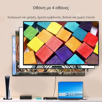 HDMI διακόπτης βίντεο 4 εισόδοι/1 έξοδος, 8K60Hz, Dolby Vision HDR, Πανόρατος ήχος, Απομακρυσμένη αφύπνιση