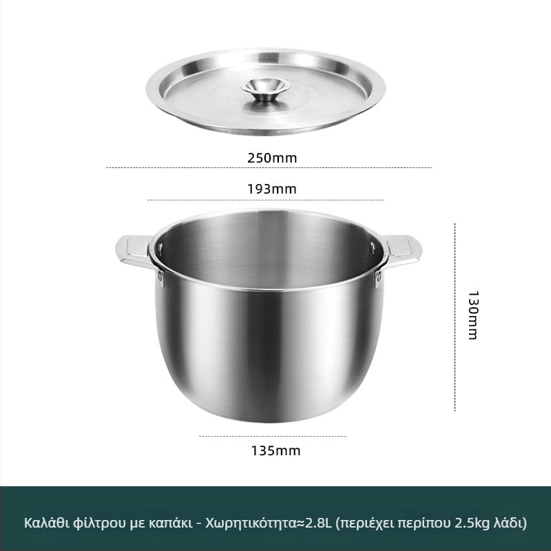 Δοχείο λαδιού από ανοξείδωτο ατσάλι με αυτόματο καπάκι, μοντέρνος μινιμαλιστικός σχεδιασμός