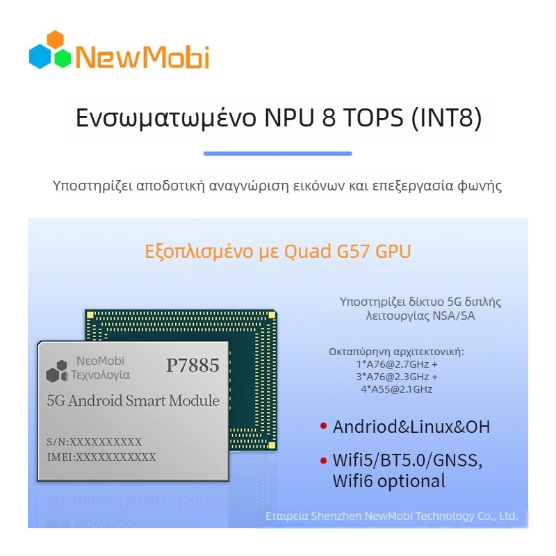 Πλακέτα ανάπτυξης Android 5G — Unisoc T820 με P7885 Core Board, DDR3 έως 128GB, Υποστήριξη RAID, ενσωματωμένη κάρτα γραφικών