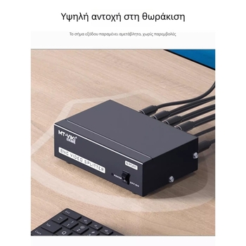 LQT-108BC Διανομέας BNC βίντεο, 1 είσοδος / 8 έξοδοι, HD αναλογική παρακολούθηση