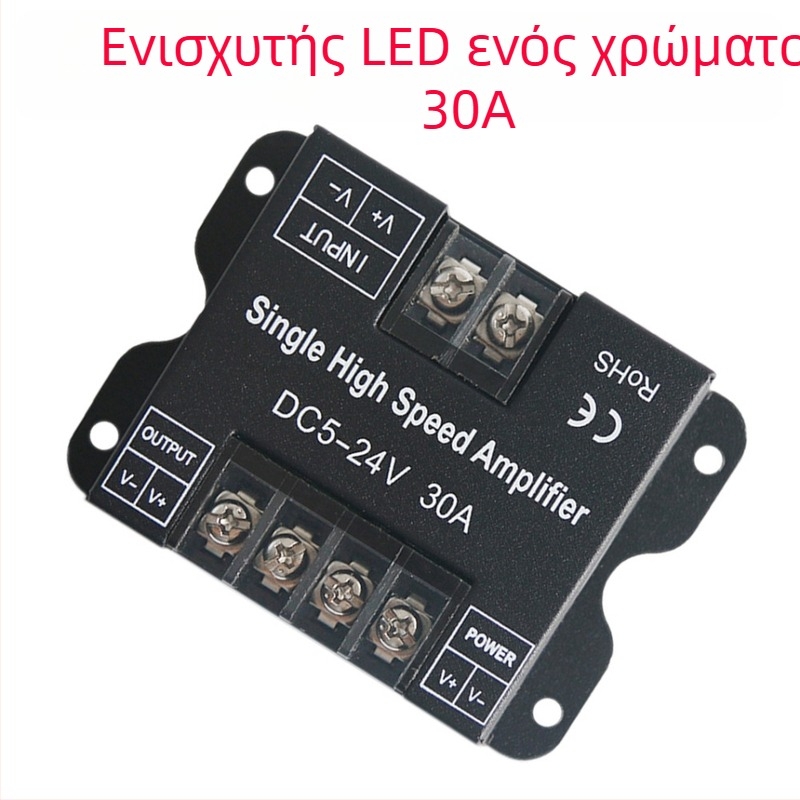 RGBWW LED ταινία επαναληπτής και ενισχυτής (5-24V; Διαχείριση συγχρονισμού; PWM σήμα; Τερματική διεπαφή; IP20)