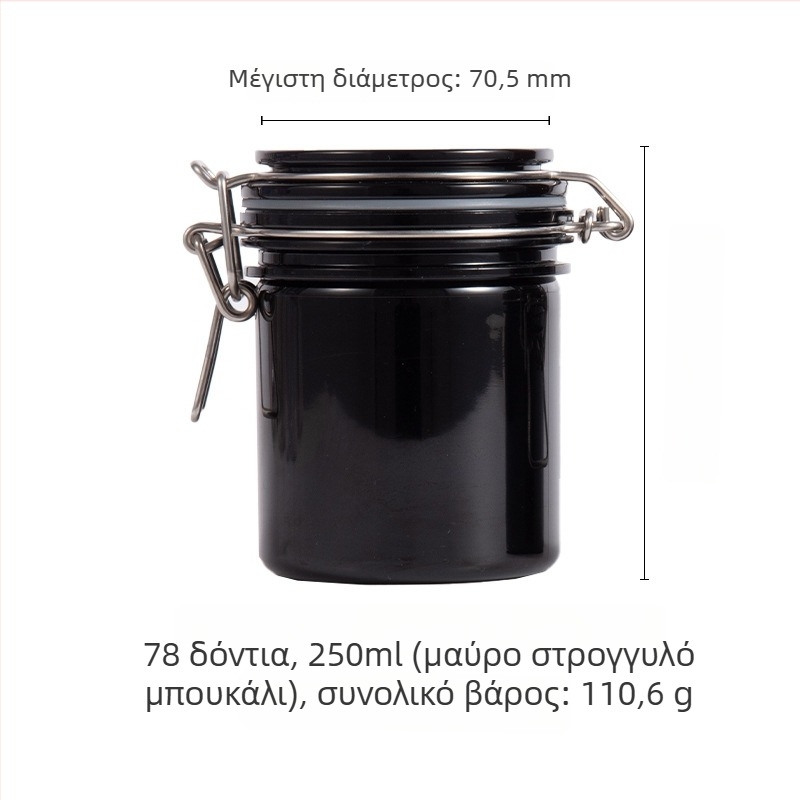 Κύκλικό PET πλαστικό σφραγισμένο βάζο με καπάκι για άλατα μπάνιου; δυνατότητα προσαρμοσμένης επεξεργασίας; εκτύπωση λογοτύπου