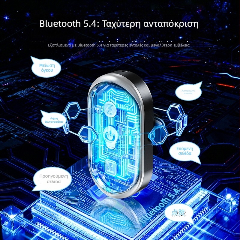 Ασύρματο Bluetooth ραβδί για selfie με φωνητικό έλεγχο — Μοντέλο B3, Bluetooth 5.4, ABS, 13 g