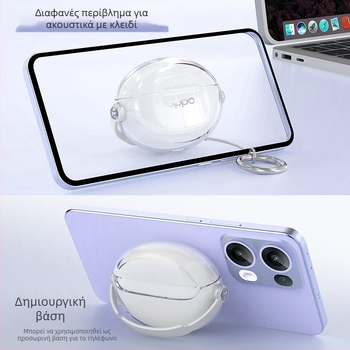 Θήκη ακουστικών για Oppo/OnePlus Enco X3 και Enco Air4Pro – TPU+PC, πολυλειτουργική φορητή μαλακή θήκη, κατασκευασμένη με έγχυση και επίστρωση, με δυνατότητα προσαρμογής