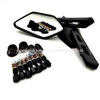 Καθρέφτης οπίσθιος για σκούτερ και μοτοσικλέτα, ABS περίβλημα, τετράγωνος καθρέφτης, μοντέλο JB-Mirror 123