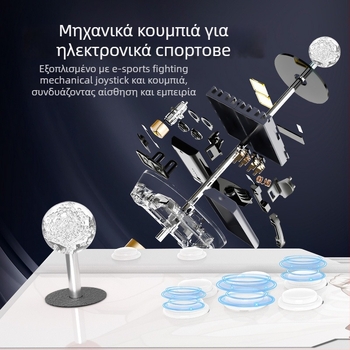 Οικιακή ασύρματη κονσόλα arcade με σύνδεση τηλεόρασης, δύο-παίκτης τζόιστικ για μάχες, ABS σώμα, King of Fighters