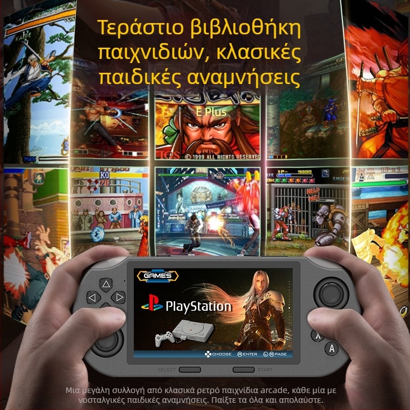 SF3000 PSP-τύπου φορητή κονσόλα με διπλό μοχλό, ενσωματωμένο λειτουργικό σύστημα, θύρα USB, έξοδο AV, MP4 βίντεο player