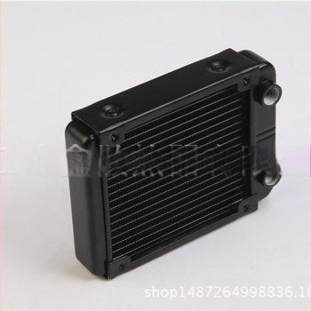 CPU ψύκτης νερού, αλουμινένιο σώμα, 18 σωλήνες, 120 mm βιδωτή θύρα