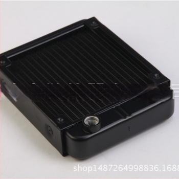 CPU ψύκτης νερού, αλουμινένιο σώμα, 18 σωλήνες, 120 mm βιδωτή θύρα