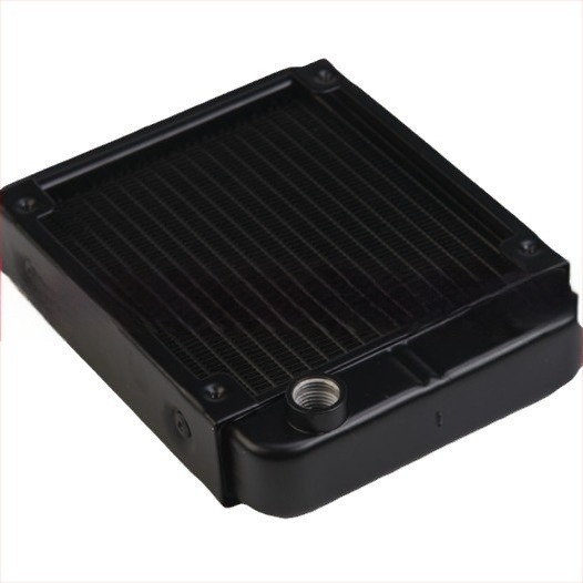 CPU ψύκτης νερού, αλουμινένιο σώμα, 18 σωλήνες, 120 mm βιδωτή θύρα