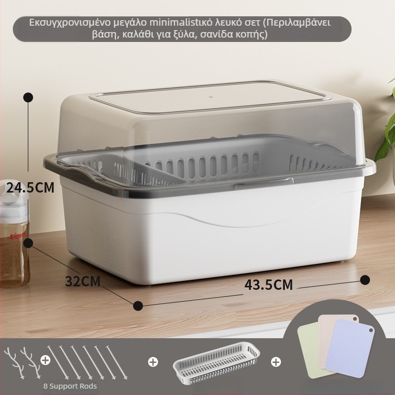 Κουτί αποθήκευσης βρεφικών ειδών σίτισης με καπάκι, διπλό επίπεδο αποθήκευσης γάλακτος σε σκόνη, μάρκα Xiong zhecha, αποθήκευση οικιακών εργαλείων καθαρισμού, οργάνωση κουζίνας