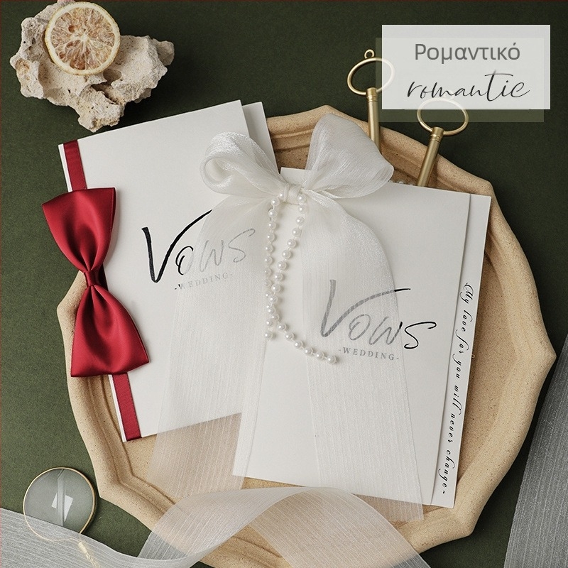 Κάρτα όρκων γάμου — χειρόγραφη ρομαντική, ευρωπαϊκό στιλ με μελάνι; Μάρκα: Unique; Υλικό: Άλλο; Τέχνη: Άλλο; Κατηγορία: Ευχετήρια κάρτα