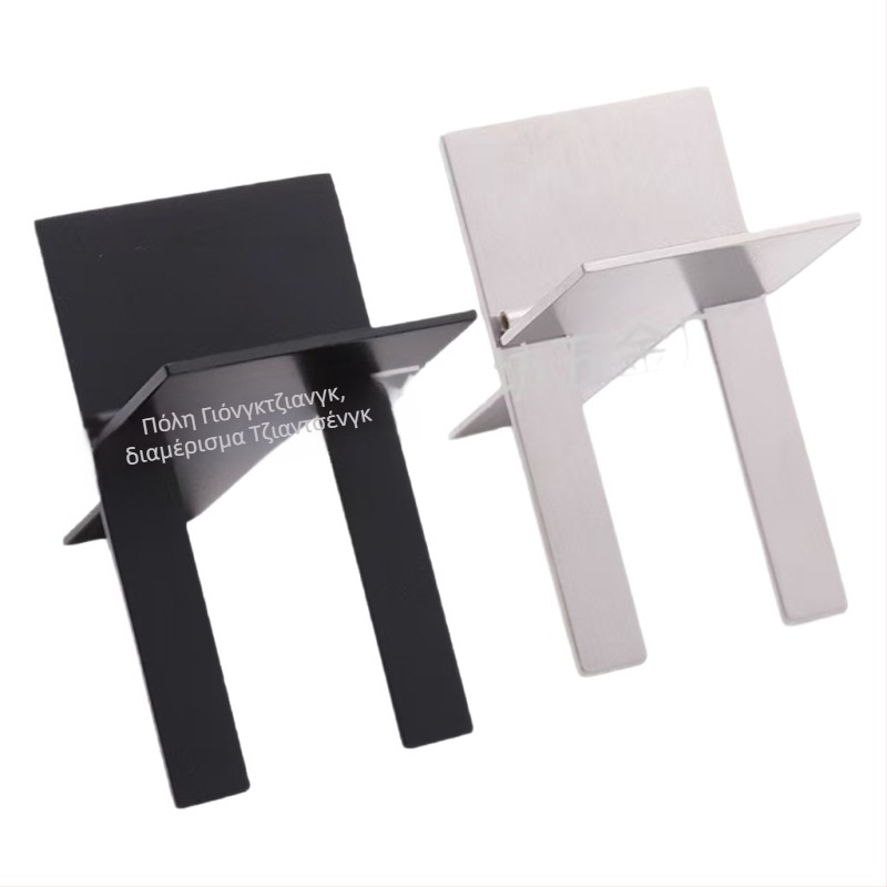 Ανοξείδωτο στήριγμα πούρων, φορητό αναδιπλούμενο, χειροποίητο, προσαρμόσιμο, απλό στιλ ελαφριάς πολυτέλειας