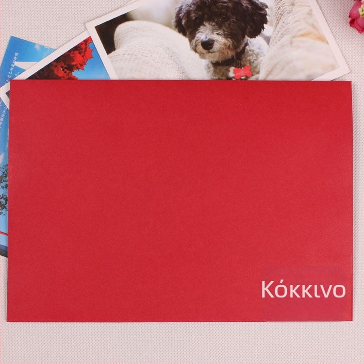 Fuxing Δυτικού στυλ φάκελος No.7/C5, υλικό Color Card, εκτυπωμένο λογότυπο και δυνατότητα προσαρμογής