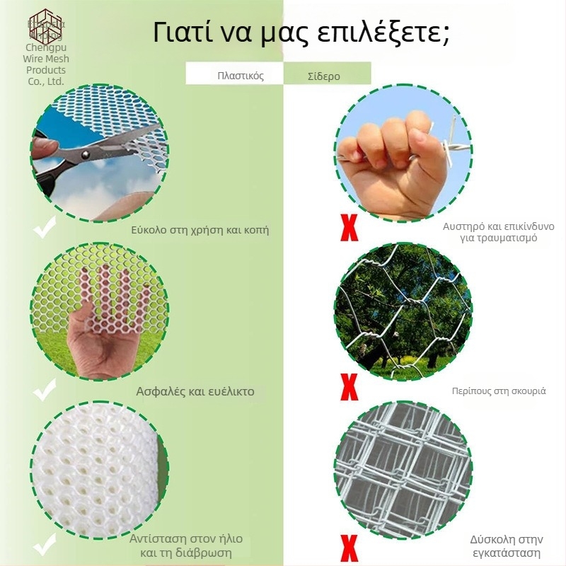 Πλαστικός φράχτης από πλέγμα με δίκτυο σφράγισης παραθύρων, προστασία μπαλκόνιου και απομόνωση αναπαραγωγής
