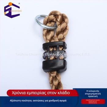 Ασφαλές σχοινί αναρρίχησης για εξωτερική χρήση από παιδιά — παιδική χαρά, εκπαίδευση ανάπτυξης, δίχτυ αναρρίχησης