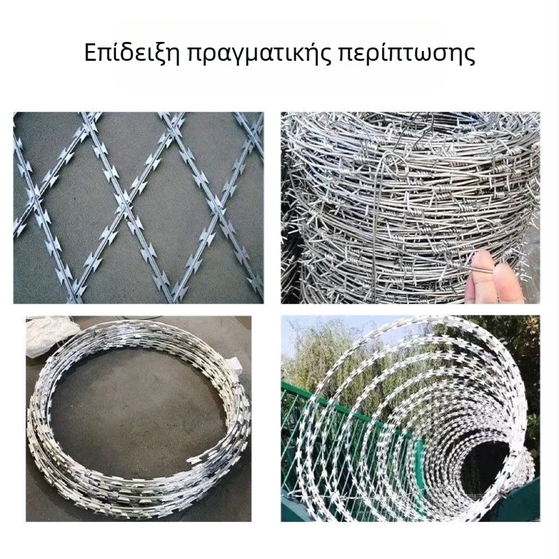 304 Ανοξείδωτος χάλυβας συρματόπλέγμα με αγκαθωτή ακίδα, διπλό στριφτό (πολυκλώνου), δεξιόστροφος, στυλ Σίρο, αντοχή σε εφελκυσμό 50