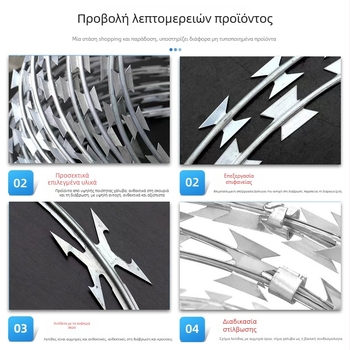 Γαλβανισμένο πλέγμα καλωδίων με διπλό στριφτό για αντι-ανάβαση και αντι-κλοπή, μάρκα Senzhi, αντοχή εφελκυσμού 1000