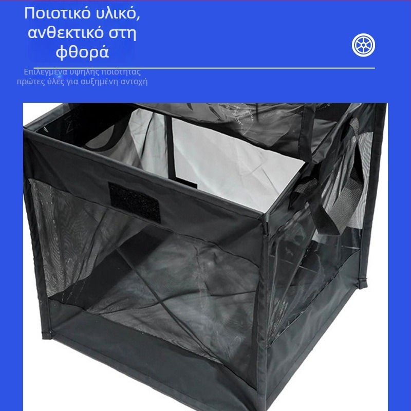 Κάδος αποθήκευσης με διαφανές δίχτυ – ελαφρύς, φορητός; Προέλευση: Τζιανγκσού; Μάρκα: Booker; Χρήση: σακούλα απορριμμάτων κατά των πτηνών