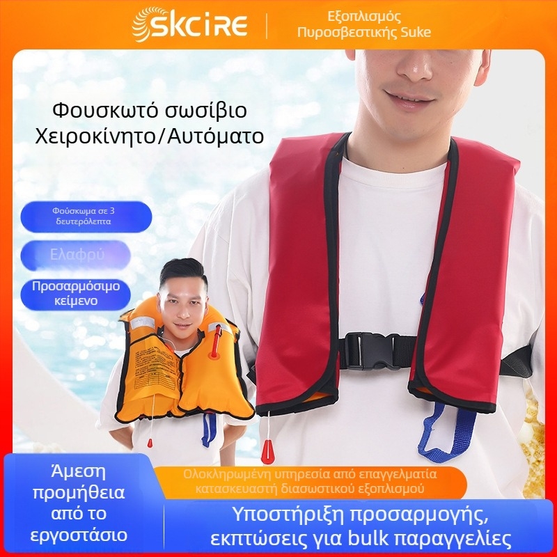 Φουσκωτό σωσίβιο, μάρκα Su ke, μοντέλο 20, διαθέσιμη προσαρμογή