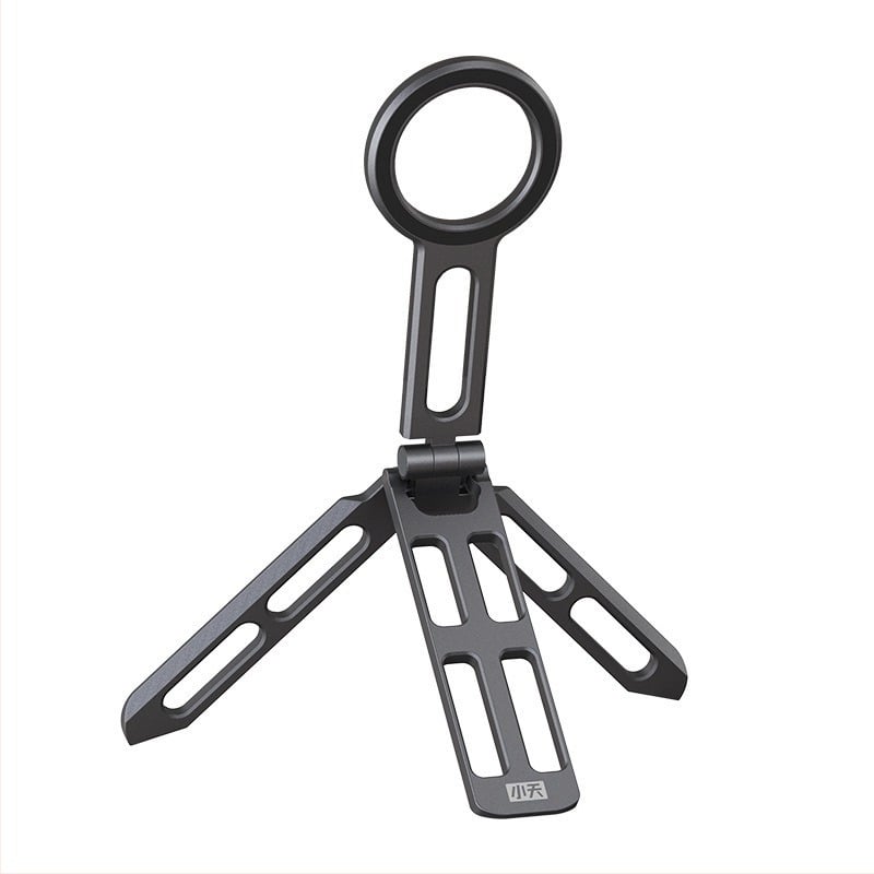 Μαγνητική βάση κινητού από κράμα αλουμινίου, παγκόσμια συμβατότητα, φορητή και αναδιπλούμενη, με τρίποδο για ζωντανές μεταδόσεις