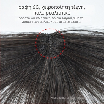 Περούκα με φράντζ για γυναίκες, πραγματικά ανθρώπινα μαλλιά, μικρή φράντζ, χειροποίητη ύφανση, γαλλικό στυλ, αέρινη φυσική όψη, μπορεί να βαφτεί