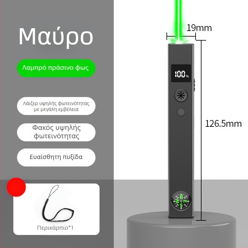 2-σε-1 δείκτης λέιζερ και φακός για μοντέλα 3D άμμου σε τραπέζι, υψηλή ισχύς, μακρινή εμβέλεια, επαναφορτιζόμενο
