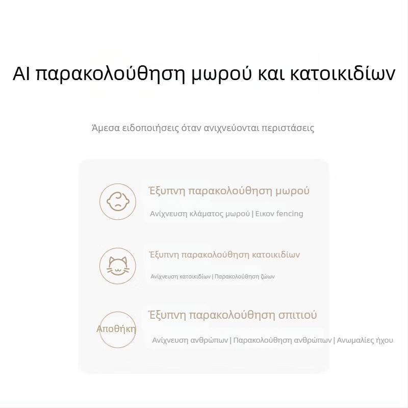 Έξυπνη κάμερα MJSXJ27CM, έλεγχος μέσω εφαρμογής κινητής, συμβατή με Android, για εσωτερική χρήση