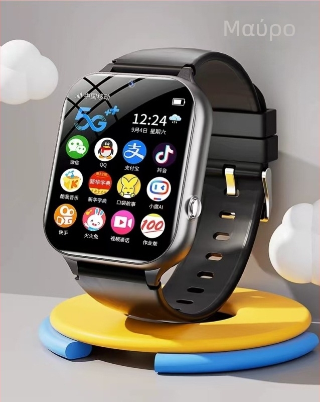 GPS Smartwatch για παιδιά και εφήβους με υποδοχή SIM, κλήσεις Bluetooth, ιχνηλάτηση θέσης – αδιάβροχο, ασύρματη φόρτιση