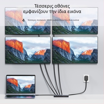 Mindpure HDMI 1×2 διαχωριστής, 4K 3840×2160, επέκταση σήματος βίντεο