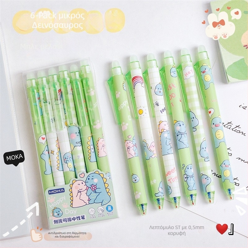 Στυλό με σχεδιασμό κινούμένων σχεδίων, διαγραμμιστικό, μηχανισμός πατήματος, πλαστικό περίβλημα, ST άκρη, ST κεφαλή nib, συσκευασία σε κουτί