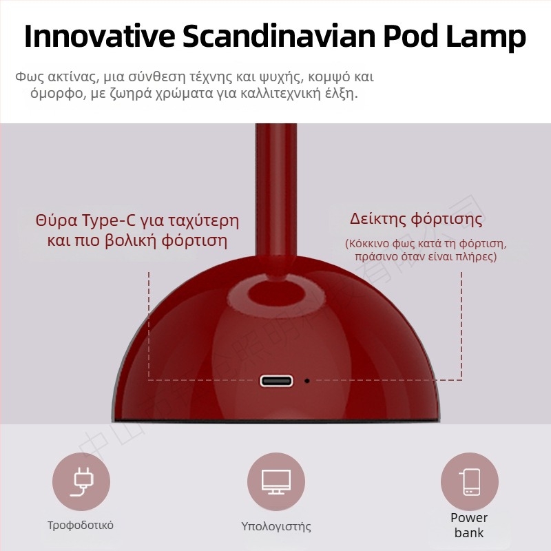 Ζεύγος LED τραπεζικών λαμπτήρων με μεταλλικό ρετρό σχεδιασμό, αφής έλεγχος, 5V 3W, μοντέλο Yczm-017, περιβαλλοντικό νυχτερινό φως