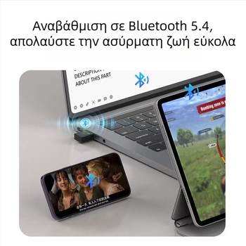 ReadWin AX900 USB WiFi 6 adapter για επιφάνειας εργασίας – χωρίς οδηγό εγκατάστασης, διπλής ζώνης 2.4/5.8 GHz, Bluetooth, 900 Mbps