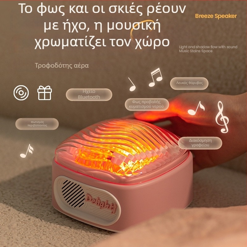 Προβολέας Ουρανού με Νυχτερινό Φως, Bluetooth Μουσική, USB Τροφοδοσία και Επαναφορτιζόμενη Μπαταρία (5V, τοποθέτηση σε Τραπεζάκι ή Δάπεδο)