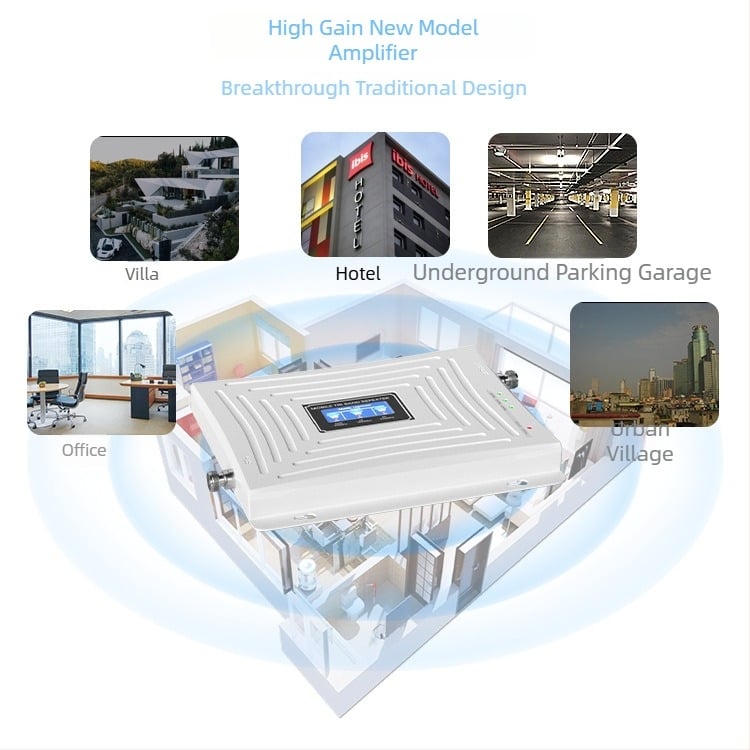 Εσωτερικός επαναλήπτης σήματος GSM/DCS/WCDMA, ζώνες 900/1800/2100/2600 MHz, κάλυψη 500 m², μοντέλο S3GDW-BHZ, μάρκα Grand