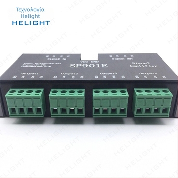 SP901E ελεγκτής LED λωρίδας με SPI σήμα, διεπαφή τερματικού, 5–24V, IP20