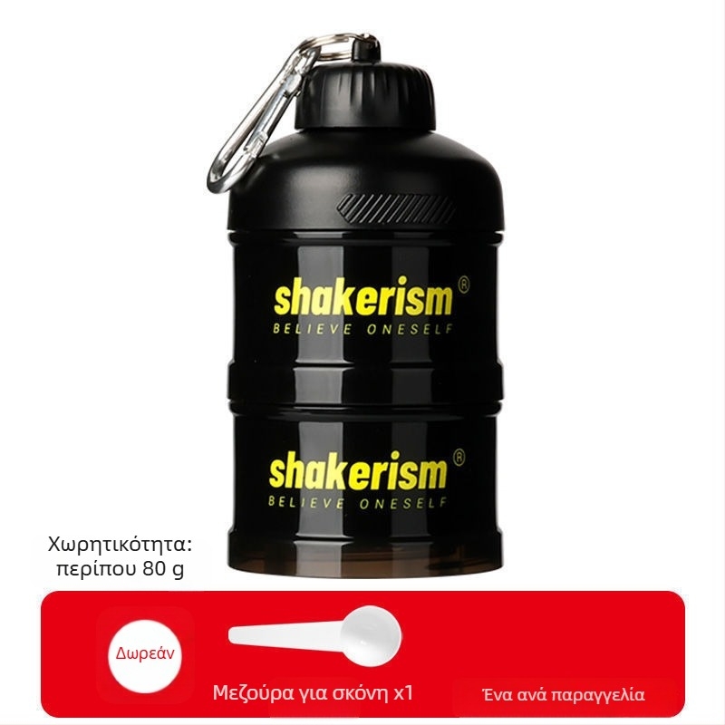 Δοχείο δοσομέτρησης σκόνης γάλακτος με πλαστικό χωνί, τροφίμου ποιότητας, φορητό, κατάλληλο για σκόνη πρωτεΐνης