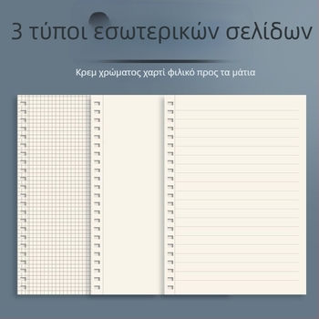 Τετράδιο PP με σπειροειδή δέσιμο, χαρτί 80 g, 80 φύλλα