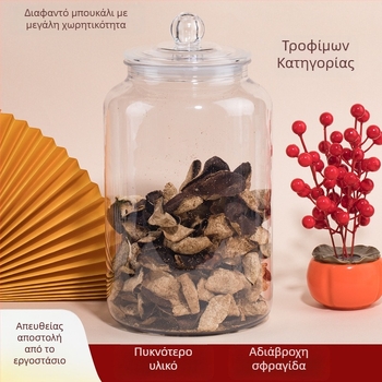 PET αποθηκευτικό βάζο με καπάκι από σιλικόνη, κατασκευασμένο με blow molding, χωρητικότητα 4000–8000 ml