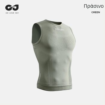 Ανδρικό κοντομάνικο fitness τοπάκι χωρίς ραφές, διαπνέον, γρήγορο στέγνωμα, απομάκρυνση υγρασίας, ελαφριά συμπίεση