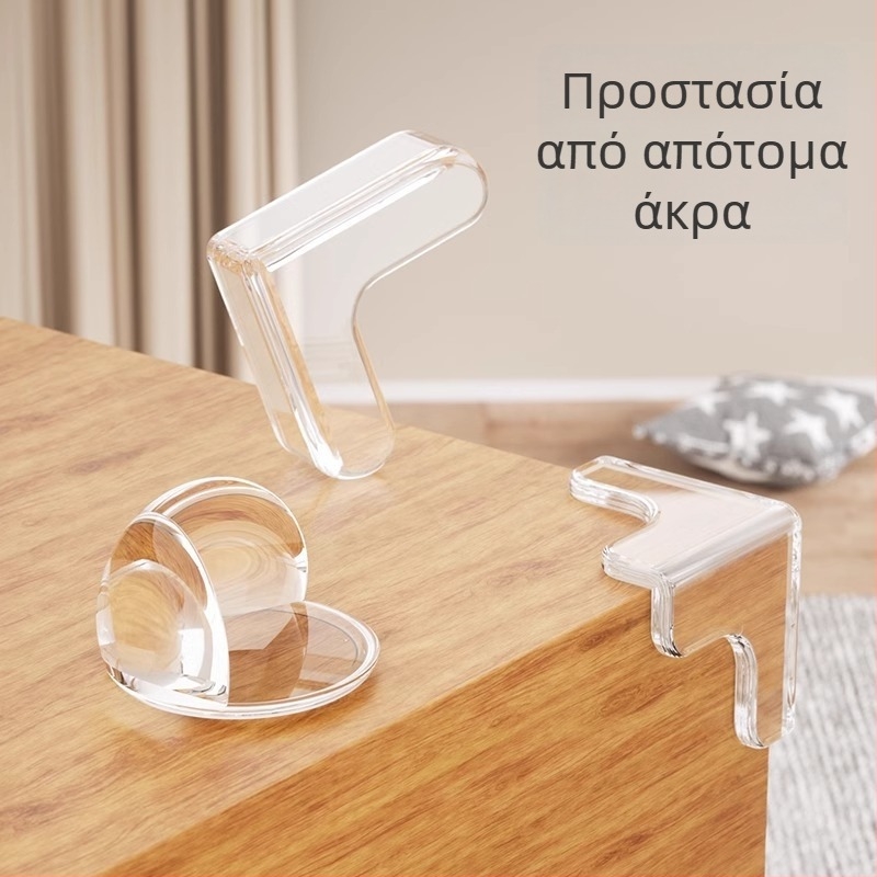 Ecoplus Προστατευτικά Γωνιών για Τραπέζια και Ντουλάπες, ορθογώνιο σχήμα, αντι-σύγκρουσης, συσκευασία 4000 τεμάχια, barcode 6942103905063